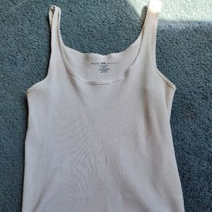 Brandy Melville White Tank With Lace Detailing